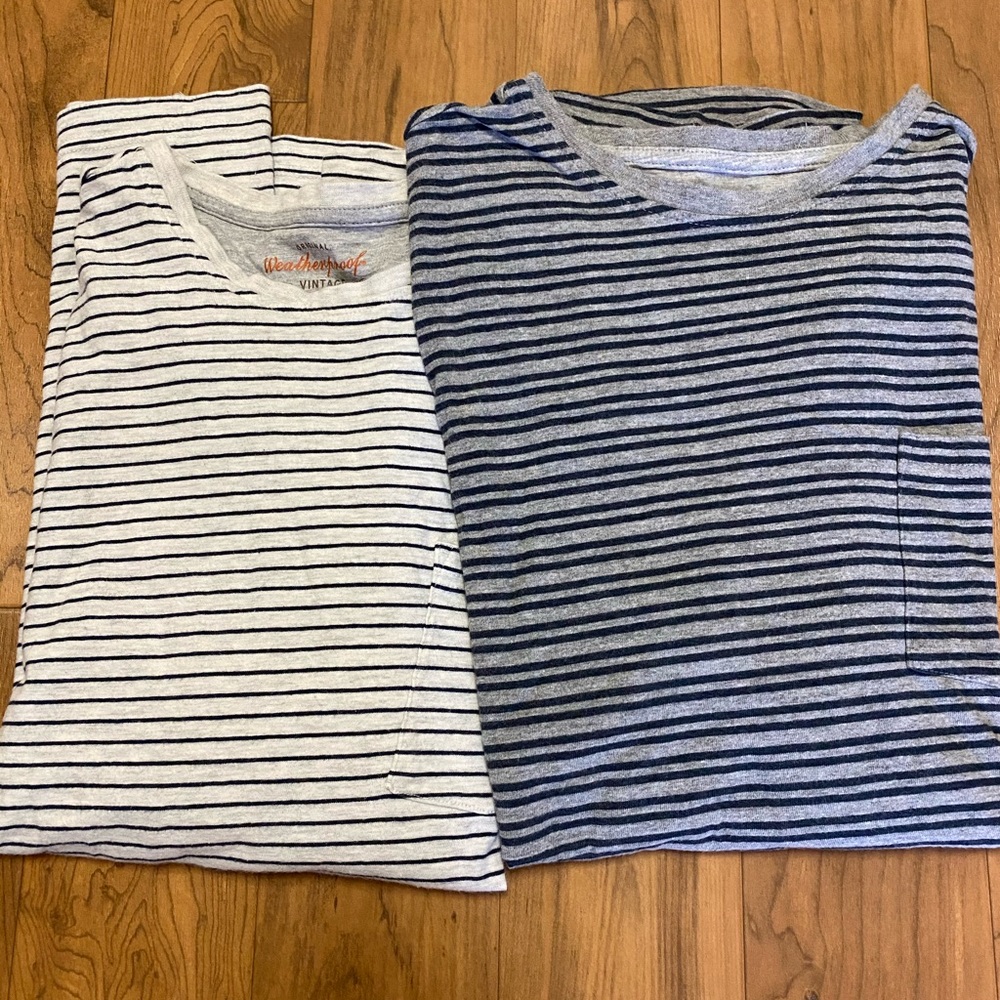 Casual vintage men’s striped T-shirts